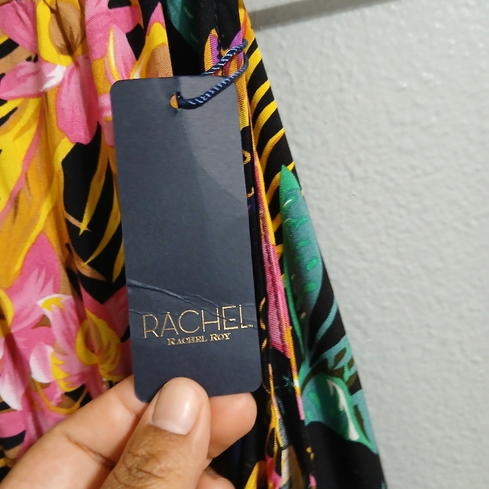 RACHEL Rachel Roy Floral Halter Neck Romper - Picture 9 of 16